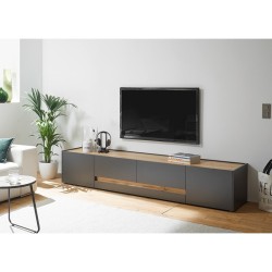 Tv-alus CITY antratsiit / tamm, 223x45xH42 cm