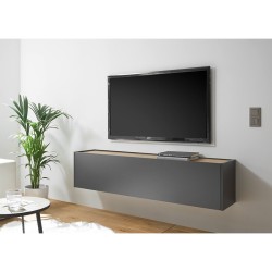 Tv-alus CITY antratsiit / tamm, 150x30xH35 cm