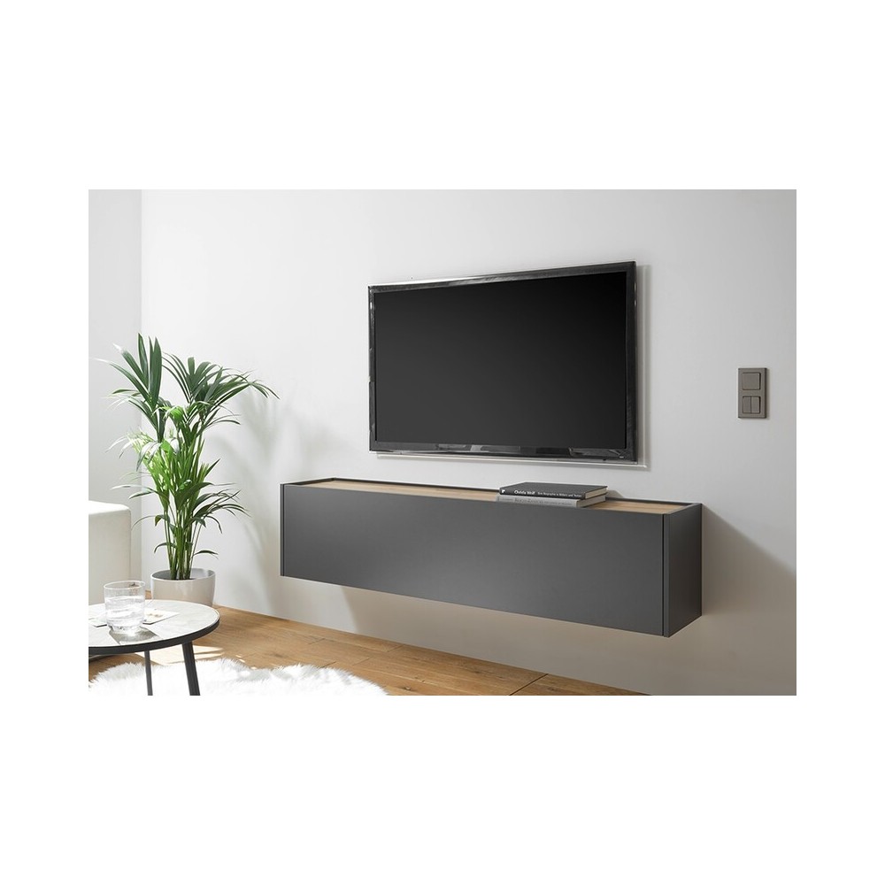 Tv-alus CITY antratsiit / tamm, 150x30xH35 cm