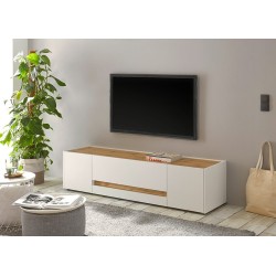 Tv-alus CITY valge / tamm, 170x45xH42 cm