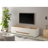 Tv-alus CITY valge / tamm, 170x45xH42 cm