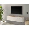 Tv-alus CITY valge / tamm, 150x30xH35 cm