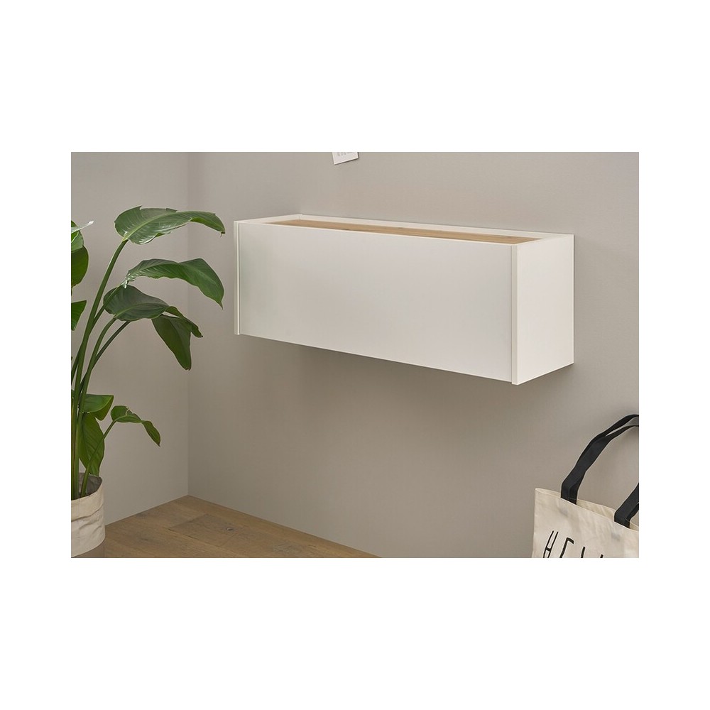 Sekretärkapp CITY valge / tamm, mööbel, kontorimööbel, kontorilaud