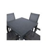 Aiamööblikomplekt DELGADO laud ja 4 tooli, hall