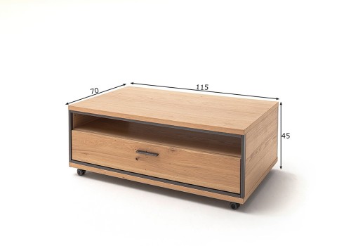 Diivanilaud CAMPINAS tamm Bianco, mööbel, elutoamööbel, diivanilauad