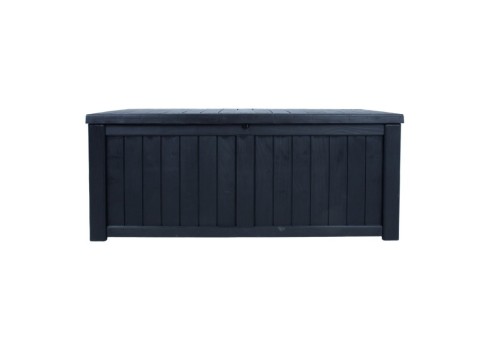 Säilituskast PRAIA 143x67,5x60,5cm-450L, must plastik