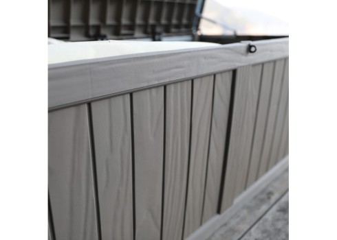 Säilituskast PRAIA 143x67,5x60,5cm-450L, must plastik