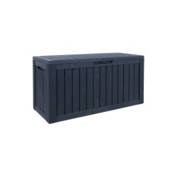 Säilituskast BOMM 117,5x47,5xH59cm-300L, must plastik