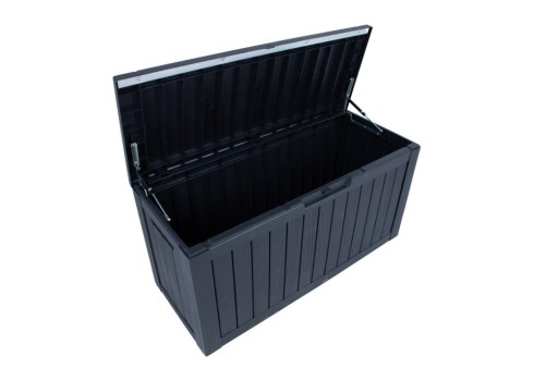 Säilituskast BOMM 117,5x47,5xH59cm-300L, must plastik