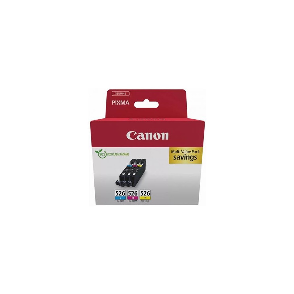Tindikassett Canon CLI-526 C-M-Y Multipakk
