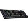 Klaviatuur Logitech Pro X TKL US W, must
