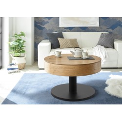 Diivanilaud TANGER metsik tamm / hall, mööbel, elutoamööbel, abilaud