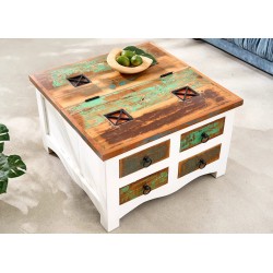 Diivanilaud JAKARTA valge / värviline, mööbel, elutoamööbel, abilauad