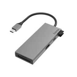 Adap. Hama USB-C pistik  2xUSB-A-USB-C-HDMI-SD-Micro SD