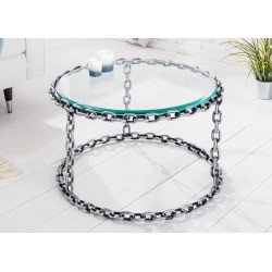 Diivanilaud CHAIN hõbedane, mööbel, elutoamööbel, abilauad