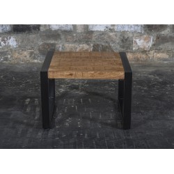 Diivanilaud NAIROBI naturaalne puit / must, mööbel, elutoamööbel, laud