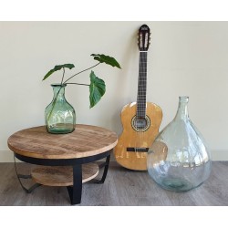 Diivanilaud MARK naturaalne puit / must, mööbel, elutoamööbel, lauad