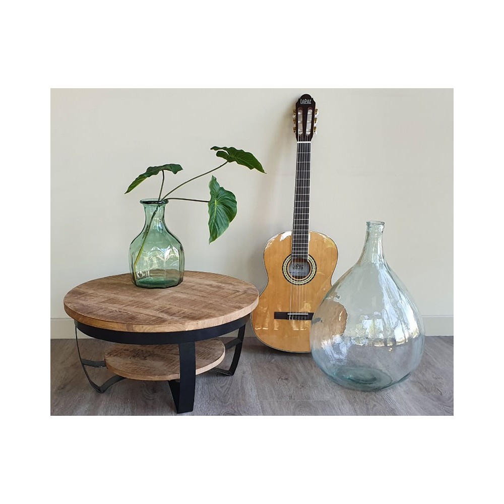 Diivanilaud MARK naturaalne puit / must, mööbel, elutoamööbel, lauad