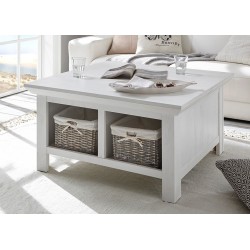 Diivanilaud WESTERLAND valge mänd, mööbel, elutoamööbel, diivanilaud