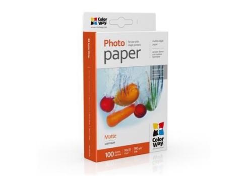 Fotopaber ColorWay 10x15, 190 g-m, 100 lehte, Matt