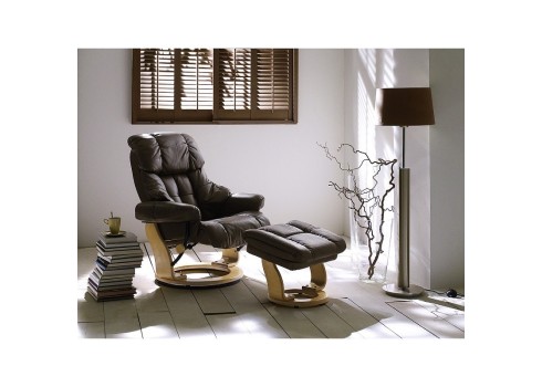 Tugitool järiga CALGARY pruun / tamm, 90x166xH80 cm, mööbel, tugitool