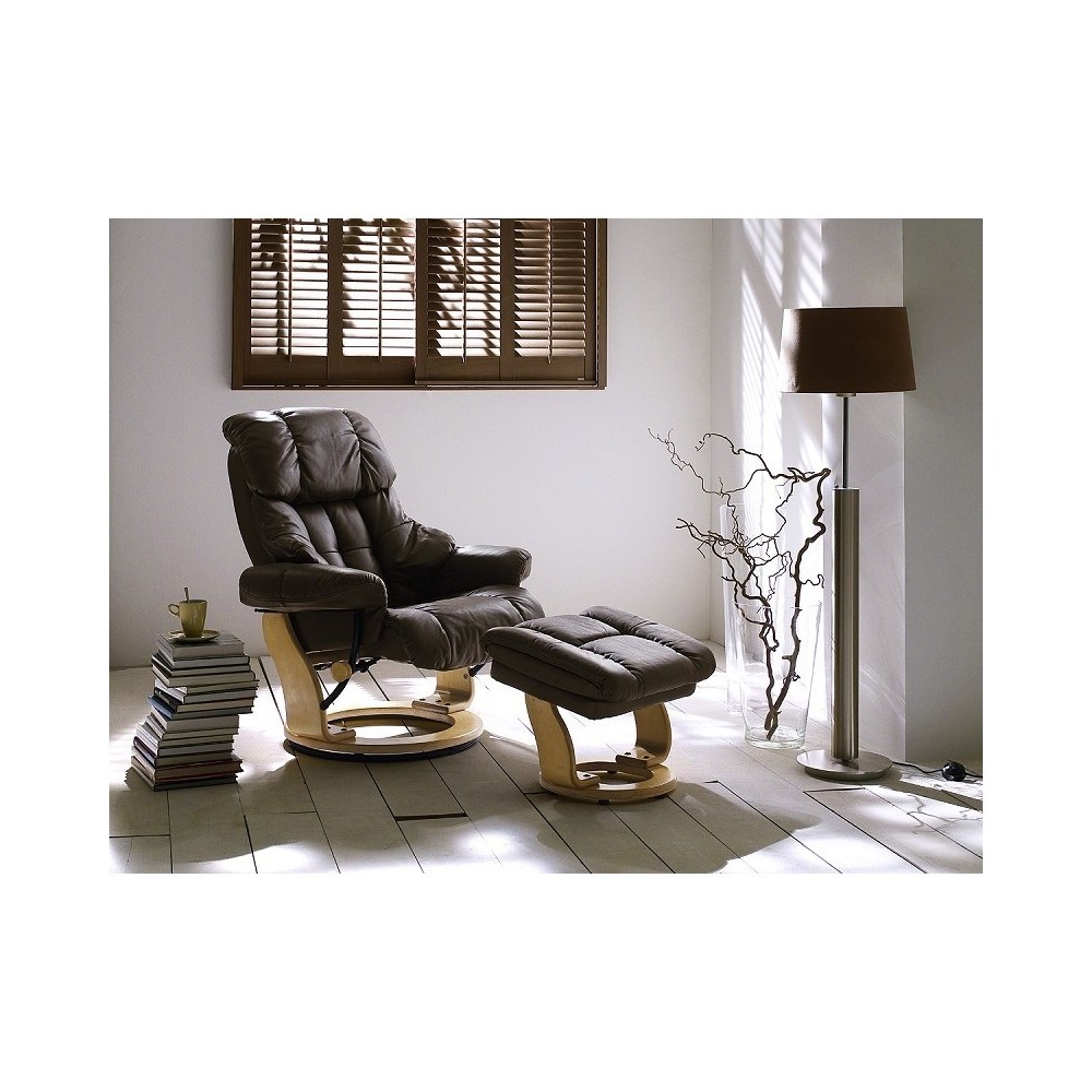 Tugitool järiga CALGARY pruun / tamm, 90x166xH80 cm, mööbel, tugitool