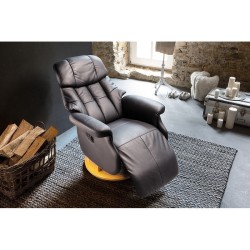 Tugitool CALGARY L pruun / tamm, 77x86xH111 cm, elutoamööbel, mööbel