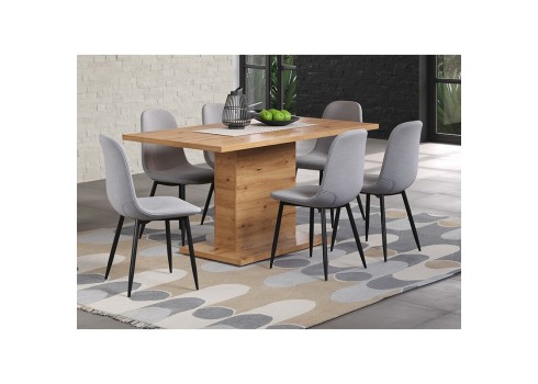 Söögilaud FOLLOW tamm / hall, mööbel, söögitoamööbel, söögilauad