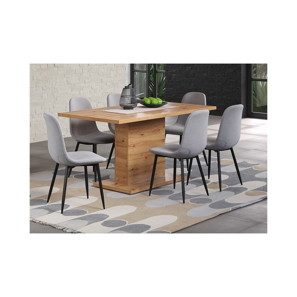 Söögilaud FOLLOW tamm / hall, mööbel, söögitoamööbel, söögilauad