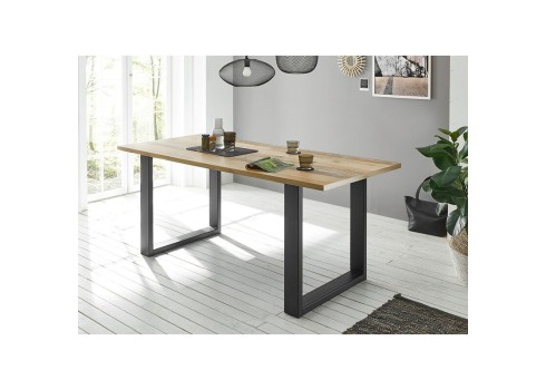 Söögilaud SHERWOOD pruun / hall, mööbel, elutoamööbel, lauad