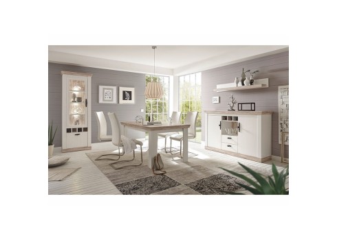 Söögilaud FLORENZ valge mänd / mänd, mööbel, elutoamööbel, söögilauad