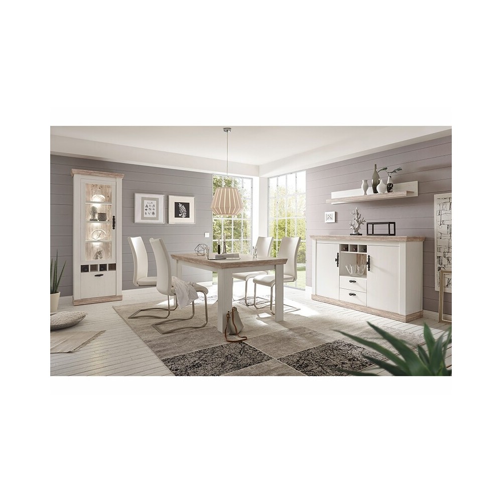 Söögilaud FLORENZ valge mänd / mänd, mööbel, elutoamööbel, söögilauad