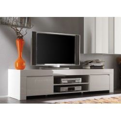 Tv-alus AMALFI valge läikega, 190x50xH45 cm, mööbel, elutoamööbel