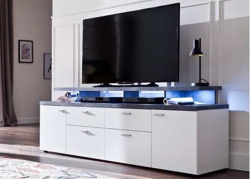 TV-alus MOOD valge, tv-alused, telerialus, telerialused, mööbel