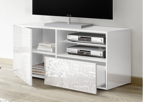 Tv-alus MIRO valge läige, mööbel, elutoamööbel, tv-alused