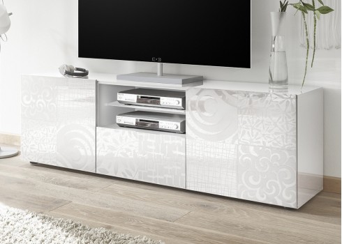 Tv-alus MIRO valge läige, mööbel, elutoamööbel, tv-alused