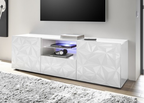 Tv-alus PRISMA valge läige, mööbel, elutoamööbel, tv-alused