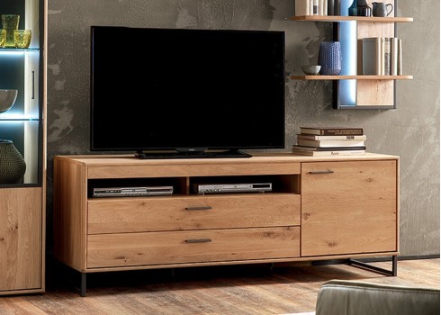 Tv-alus PORTLAND tamm Bianco, mööbel, elutoamööbel, tv-alused