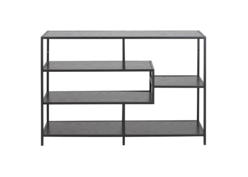 Riiul SEAFORD 114x35xH78cm, must