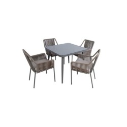 Aiamööblikomplekt ANDROS laud ja 4 tooli