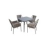 Aiamööblikomplekt ANDROS laud ja 4 tooli