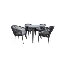 Aiamööblikomplekt ECCO laud ja 4 tooli