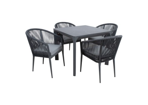 Aiamööblikomplekt CARVES laud ja 4 tooli