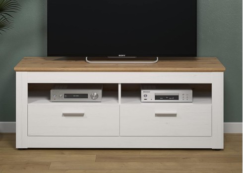 Tv-alus SHADE valge mänd / tamm, mööbel, elutoamööbel, tv-alused