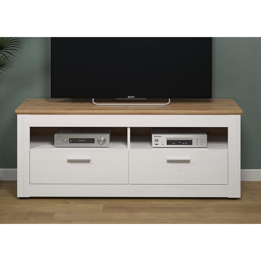 Tv-alus SHADE valge mänd / tamm, mööbel, elutoamööbel, tv-alused