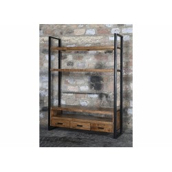 Tv-alus NAIROBI naturaalne puit / must, mööbel, elutoamööbel, tv-laud