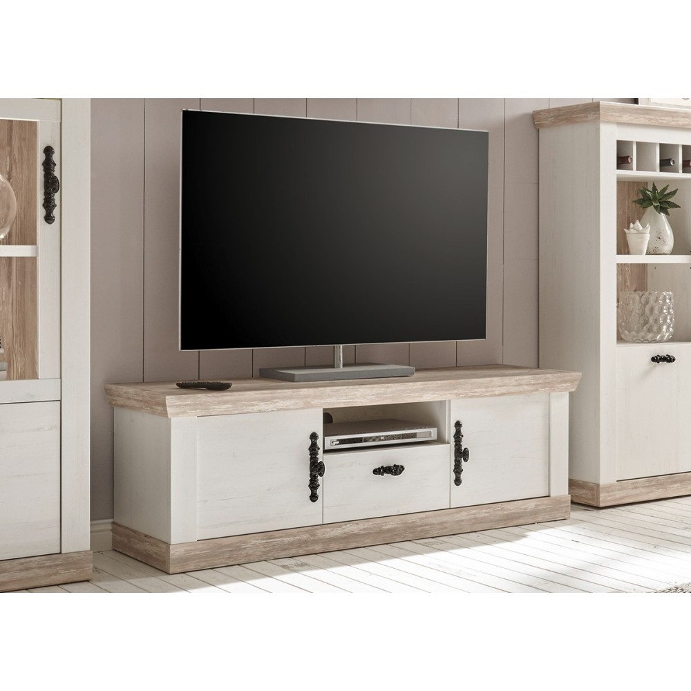 Tv-alus FLORENZ valge mänd / mänd, mööbel, elutoamööbel, tv-alused