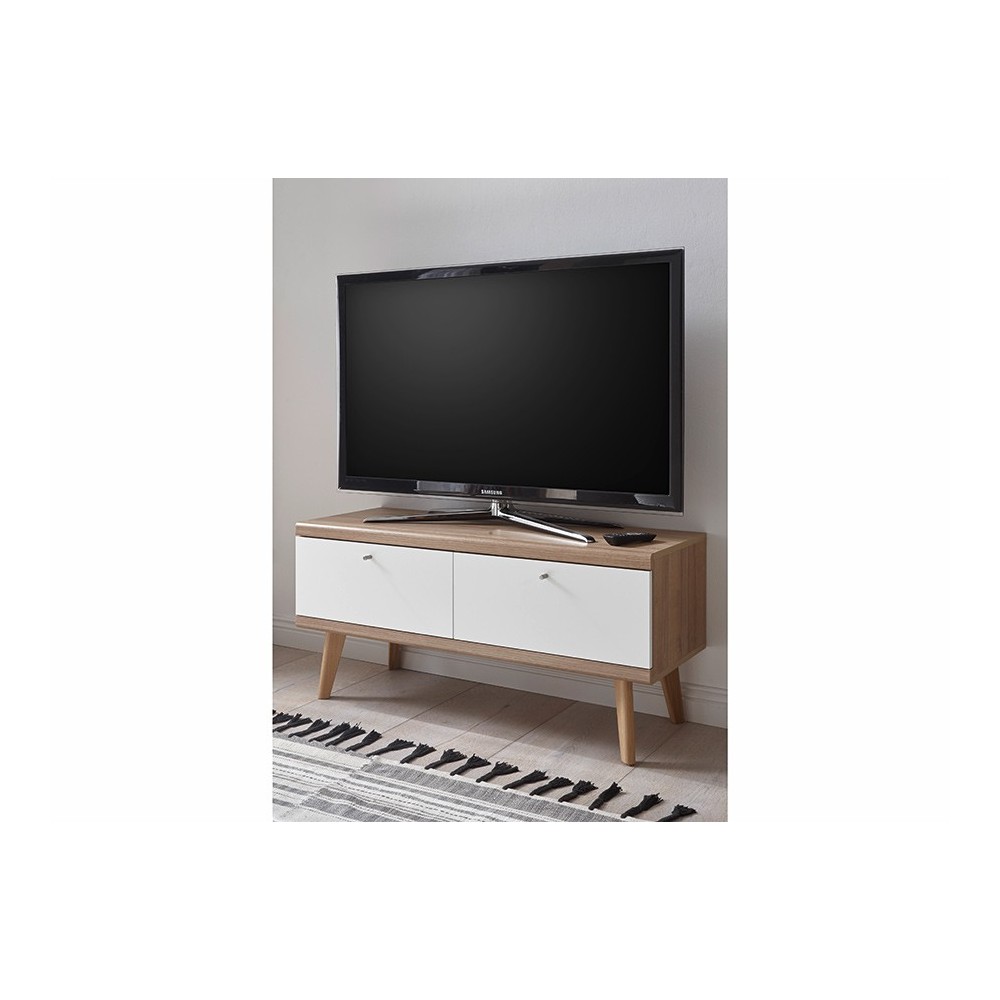 Tv-alus LENA valge / tamm, mööbel, elutoamööbel, tv-alused