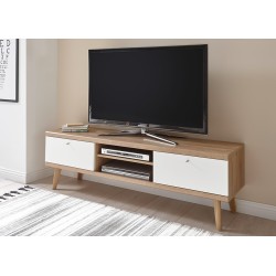 Tv-alus LENA valge / tamm, mööbel, elutoamööbel, tv-alused