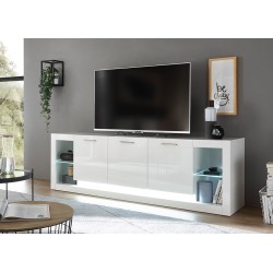 Tv-alus MERAN valge kõrgläige, mööbel, elutoamööbel, tv-alused